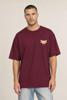 Kultivate, t-shirt met backprint Butterfly, paars