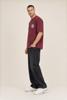 Kultivate, t-shirt met backprint, bordeaux