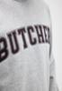 Butcher of Blue, sweater met 'Butcher' patch, grijs