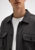 Butcher of Blue Phil Peached  Overshirt M2624015 Donkergrijs