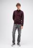 Butcher of Blue Structure Halfzip Trui M2626027 Pascha Purple