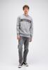 Butcher of Blue, sweater met 'Butcher' patch, grijs