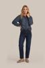 G-maxx Blouse Fionnn 26NZG35 Denim Lichtgrijs