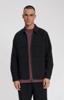 Law of the Sea, overshirt met ritssluiting, zwart