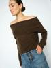 Mos Mosh Mape Off Shoulder Trui 182180 Bruin