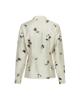 Moss Copenhagen, Blouse lange mouw met print, ecru/bloem