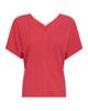 MSCH Copenhagen, t-shirt met korte mouw en v-hals, rood
