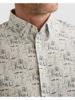 Vanguard Overhemd Poplin met stretch allover print VSI2608204-7004 Cloud Dancer