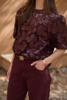 Nukus Top Nicole Flower PU | Cherry