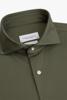 Profuomo, overhemd japanese knit, groen
