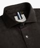 Profuomo, overhemd ribcord, donkerbruin