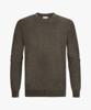 Profuomo, trui ronde hals chenille, bruin