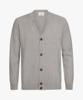 Profuomo, vest met knoopsluiting, grijs