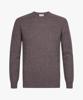 Profuomo Wollen Trui Ribgebreid Bruin PPXJ30057F