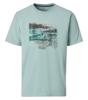 Casamoda T-shirt met print 126340111 Groen-Blauw
