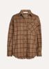 Circle of Trust, oversized blouse ruit, bruin