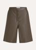 Circle of Trust Vegan Leather Shorts Olijfgroen W26_66_