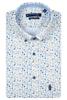 Giordano Polo Wit Stretch Geprint 616030