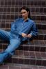 By Bar, blouse denim, blauw