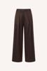 By Bar, broek metallic-glans, donkerbruin
