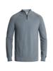 Cast Iron, trui mockneck met rits, rafblauw