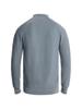 Cast Iron, trui mockneck met rits, rafblauw