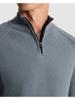 Cast Iron, trui mockneck met rits, rafblauw
