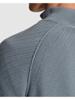 Cast Iron, trui mockneck met rits, rafblauw