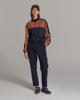 Summum, broek straight, krijtstreep, navy/mocca