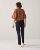 Summum, broek straight, krijtstreep, navy/mocca