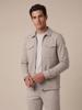 Cavallaro Napoli Bamboo Zip Overshirt Beige 123265013