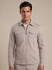 Cavallaro Napoli Bamboo Zip Overshirt Beige 123265013
