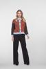 Geisha, vest argyl ruit, bruin/blauw