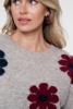 Geisha, trui met bloemen, zand
