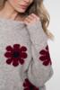 Geisha, trui met bloemen, zand