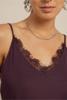 Studio Anneloes Mitzie lace top 14210 Aubergine