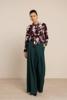 Studio Anneloes Skye waffle trousers 14232 Dark Teal