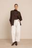 Studio Anneloes Reagan lace col top 14237 Espresso