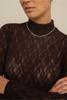 Studio Anneloes Reagan lace col top 14237 Espresso