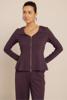 Studio Anneloes Polly peplum twill top 14249 Aubergine