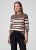 Rabe Gestreepte Trui Taupe 57-123645