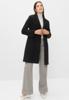 Fuchs Schmitt Wollen Mantel Zwart met Cashmere 850012563