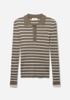 Aaiko Olin Stripe Polotrui Bruin 302