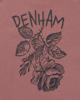 Denham T-shirt Rose met print 01-25-10-52-080 Washed Roze