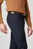Meyer broek Bonn 2-5585 Wool look cotton Marine Blauw