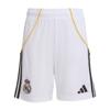 Adidas real madrid 25/26 thuisshort kids