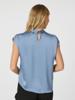 Neo Noir Drapy Satin Blouse