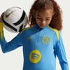 Nike fc barcelona dri‑fit strike drill top – junior / kids