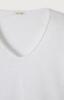 American Vintage, t-shirt v-hals, wit
