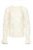 Smashed Lemon Kanten Top met bloemdessin 26590 Off-white